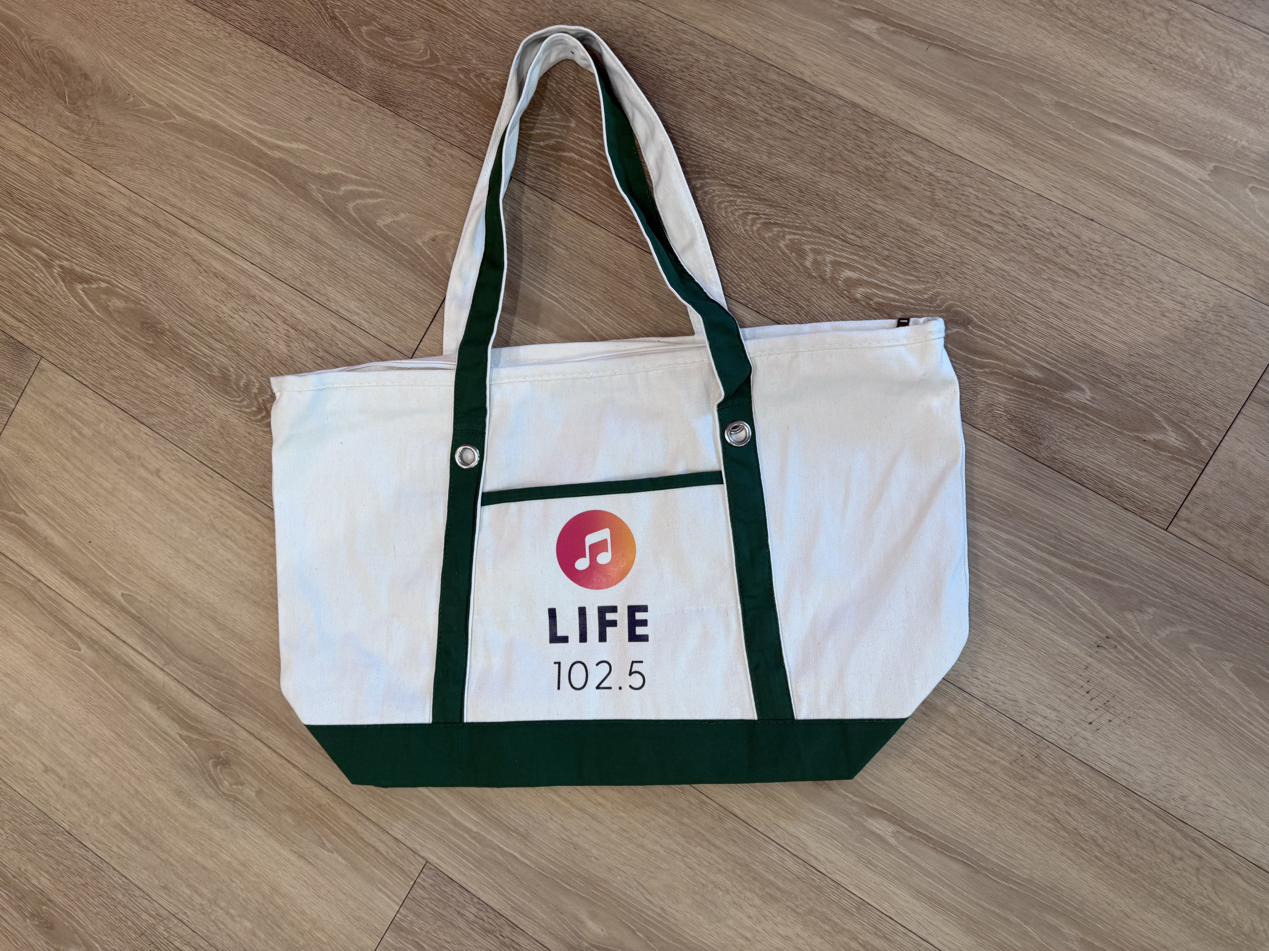 Image of Life 102.5 Team 40 tote bag